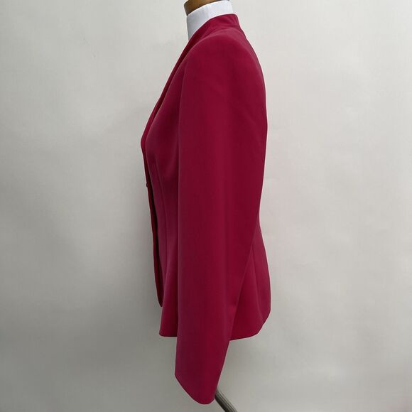 Le Suit Essentials Women's Suit Blazer Size 10 Pink Lined - Picture 2 of 9